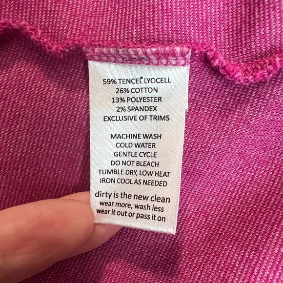 Horny Toad Tank Dress Women XL Pink Sleeveless V-Neck A-Line Stretch Knit Casual - Picture 7 of 8